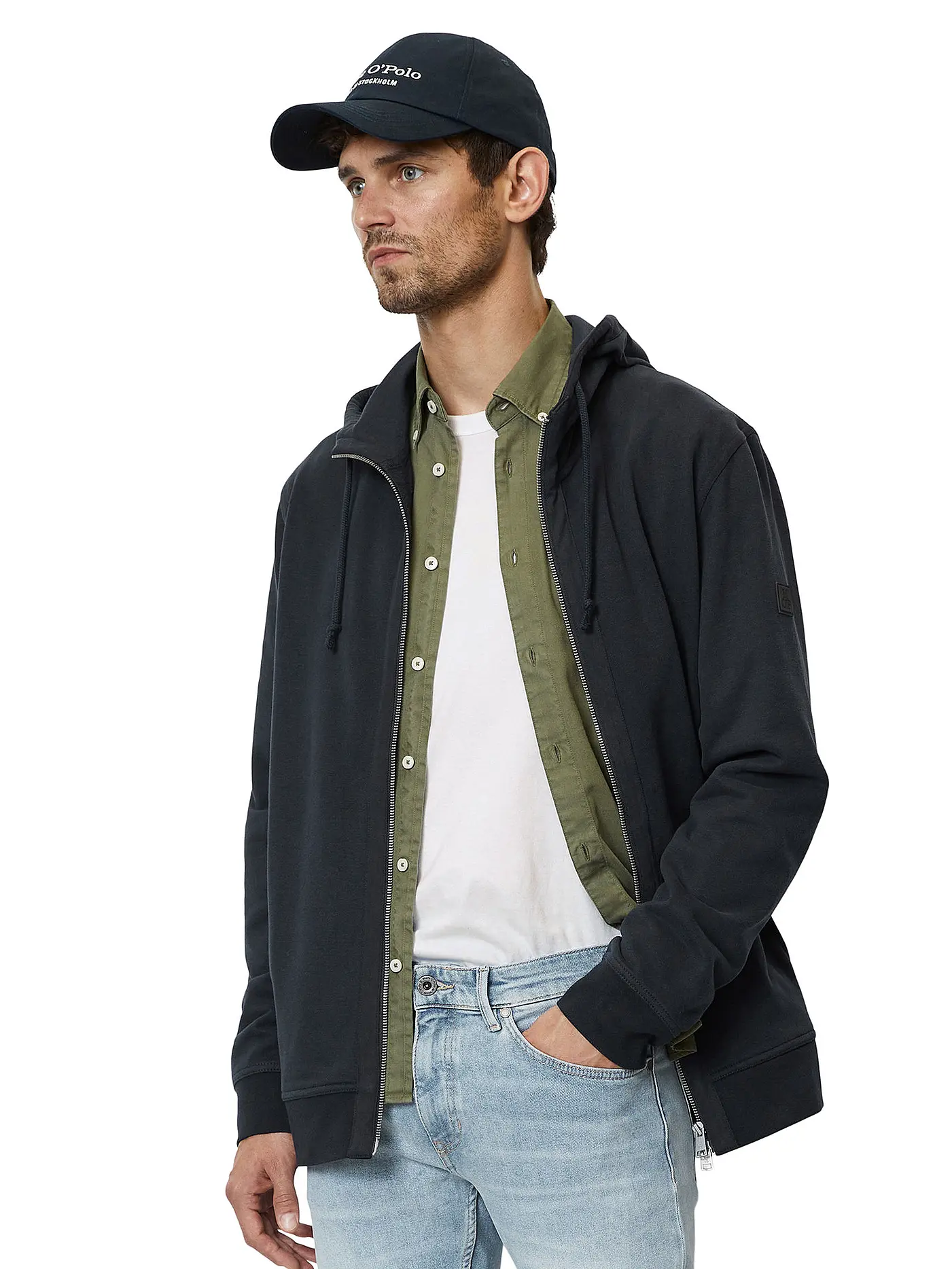 MARC O'POLO | Sweatjacke | dunkelblau